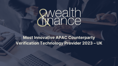 Wealth & Finance International Most Innovative Apac Counterparty Verification Technology