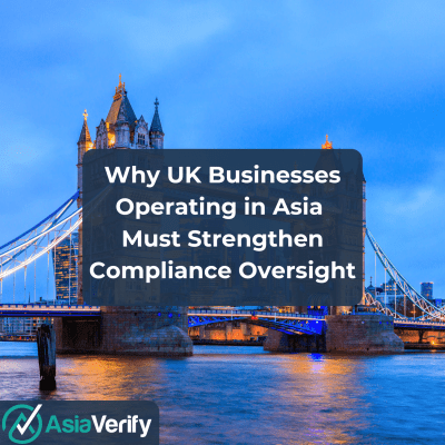 Compliance Risks in Asia for UK companies